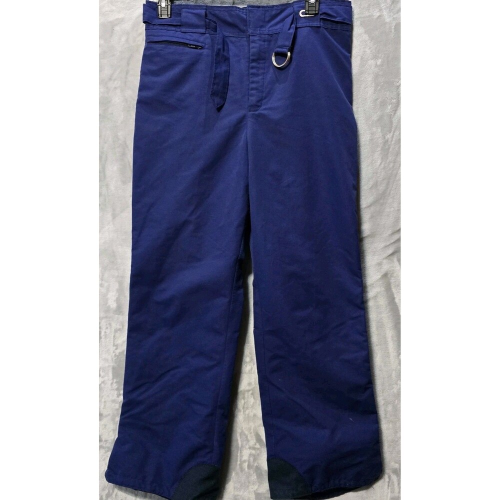 Vintage 80s CB Sports Gore-Tex Snow Ski Pant 38 Blue Water Proof Belted Side Zip